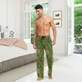 thumbnail image 6 of GZHJMY Men's Leopard Bananas and Pineapples Sleep Pajama Pant, Soft and Comfortable Lounge Sleep Bottoms with Pockets, Men's Sleepwear with Custom Print, X-Large, 6 of 7