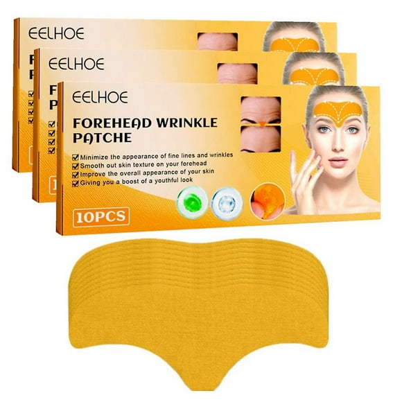 30pcs Anti-wrinkle Forehead Line Removal Gel Patch Firming Mask Frown Lines Face Skin Care Treatment Stickers Anti-aging Moisturizng
