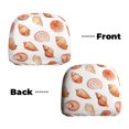 thumbnail image 3 of 2 PCS Car Headrest Cover, Conch Shell No.J936 Soft Car Seat Head Rest Cover Protector Interior Car Accessories Seat Covers for Cars Truck Auto Only Covers, 3 of 8