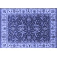 thumbnail image 1 of Ahgly Company Machine Washable Indoor Rectangle Oriental Blue Traditional Area Rugs, 8' x 12', 1 of 4