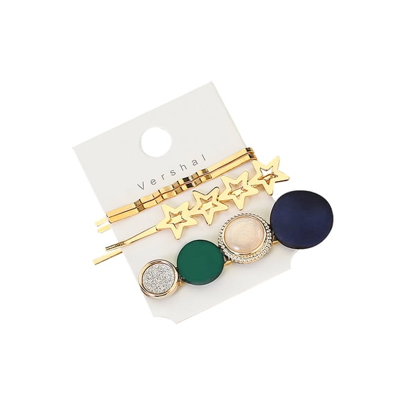 Sonducket 3 unids/set de horquilla para mujer, pinza para el pelo acrílica, decoración para el cabello para fiestas, banquetes, accesorios para la cabeza Accesorio para el cabello azul