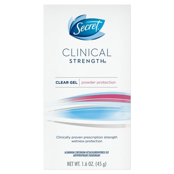 Secret Clinical Strength Antiperspirant And Deodorant Clear Gel - 