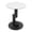 Black & White, variant on ToppiJoy Black & Apricot Round Coffee Table Modern Small Side Table Circle Sofa Center Tables Freestanding End Tables Furniture with Slate Tabletop for Home Living Room Bedroom Office