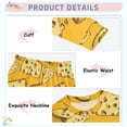 thumbnail image 4 of joogoo Cheese Pajamas Set Long Sleeve Soft Cotton Sleepwear 2 Piece 24M, 4 of 7