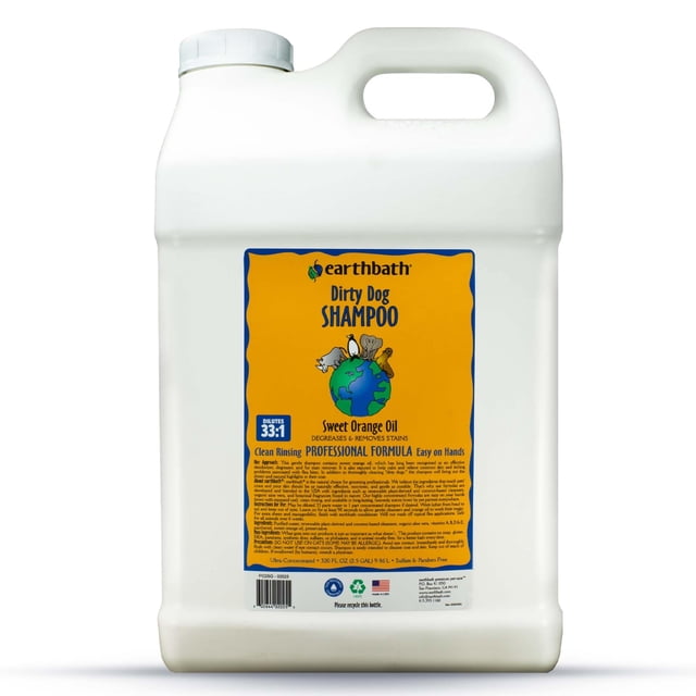 Champú Earthbath Dirty Dog Gentle para perros apestosos, 9,5 litros
