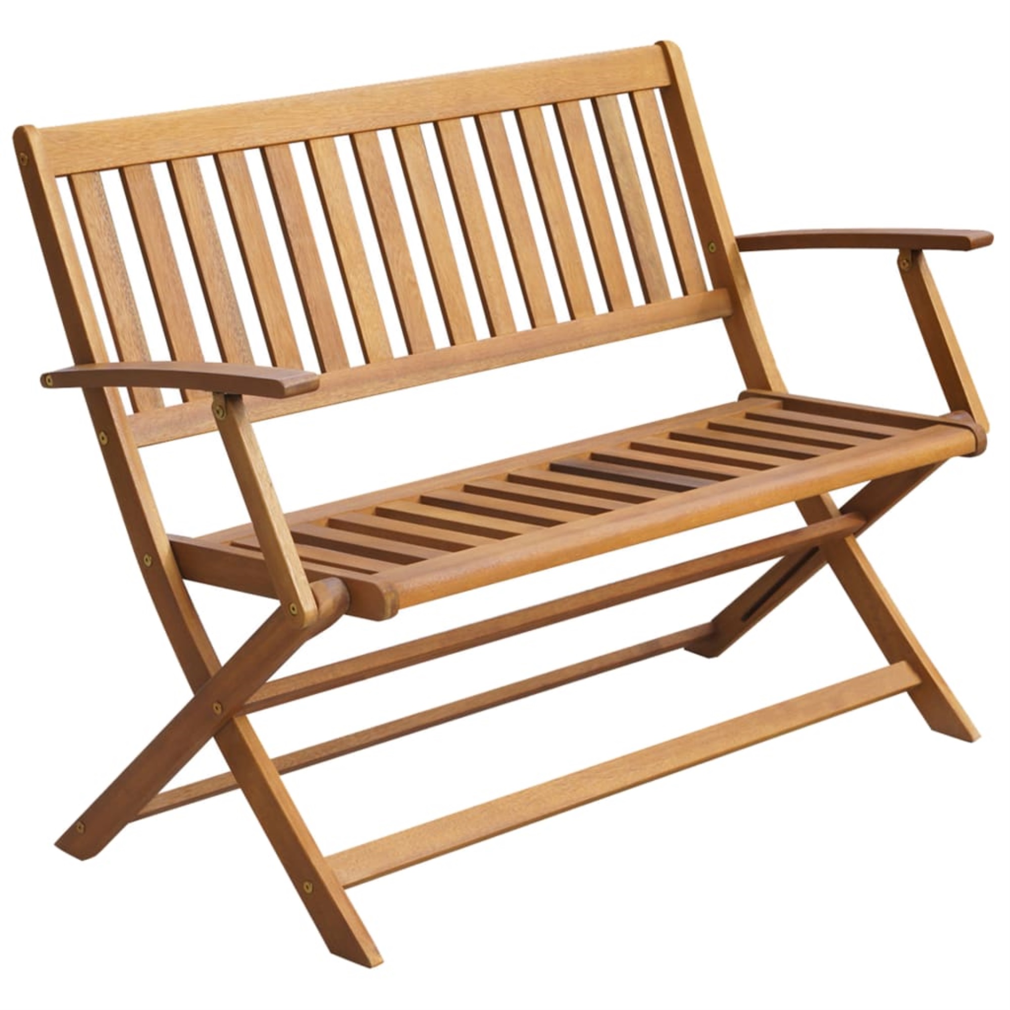 vidaXL Solid Acacia Wood Garden Bench with Multi Colors Cushion Lounge Seat - image 2 of 3