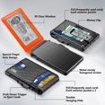 thumbnail image 2 of Clip para billetes Wallet Umoven, delgado, de piel, con bloqueo RFID, 2 of 6