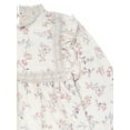 thumbnail image 3 of Modern Moments by Gerber Toddler Girl Ruffled Dress with Crochet Lace Detail, Sizes 12M-5T, 3 of 7