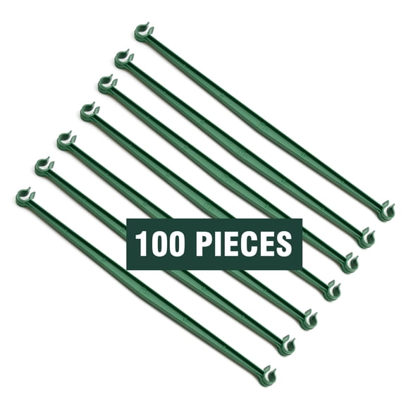 100 PCS 11.8 in Trellis Connector Arms for Tomato Cage, 11mm Diameter Plant Support Clips for Climbing Vegetables, Stake Poles Not Included