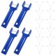 thumbnail image 1 of OULII 4Ud Mango Metálico Para Accesorios De Limpieza De Piscina Con Clips V Resistentes, 1 of 5