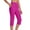 Hot Pink, variant on Plus Size Capri Pants for Women Dressy Casual Stretch Work Capris Straight Leg Golf Dress Pant Summer Cropped Trousers with Pockets