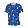 thumbnail image 3 of Rocae Party Shark Cute for Men's Moisture-Wicking Crew Tee - T-Shirt for Sports, Outdoor Activities, and Casual WearSmall, 3 of 9