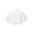 thumbnail image 2 of Miutii Kids Flower Girls Elegant Mock Collar Open Front Formal Shawl Wrap Birthday Party Princess White L, 2 of 8