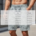 thumbnail image 3 of Men's Lightweight Beach Shorts, Elastic Waist with Aztec-Inspired Geometric Print, Breathable Shorts for Vacation and Outdoor Activities Green 3XL, 3 of 7