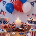 thumbnail image 4 of Orangide Patriotic Wall Wreath Red White Blue Stars Decoration, Front Door Hanging for 5th of July Veterans Day Memorial Day Parties, Indoor Outdoor Home Decor, 4 of 6