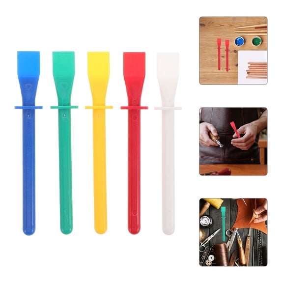 15Pcs Glue Spreader Set for DIY Crafts Multi Color ABS Scrapers with Comfort Grip 15 Pieces