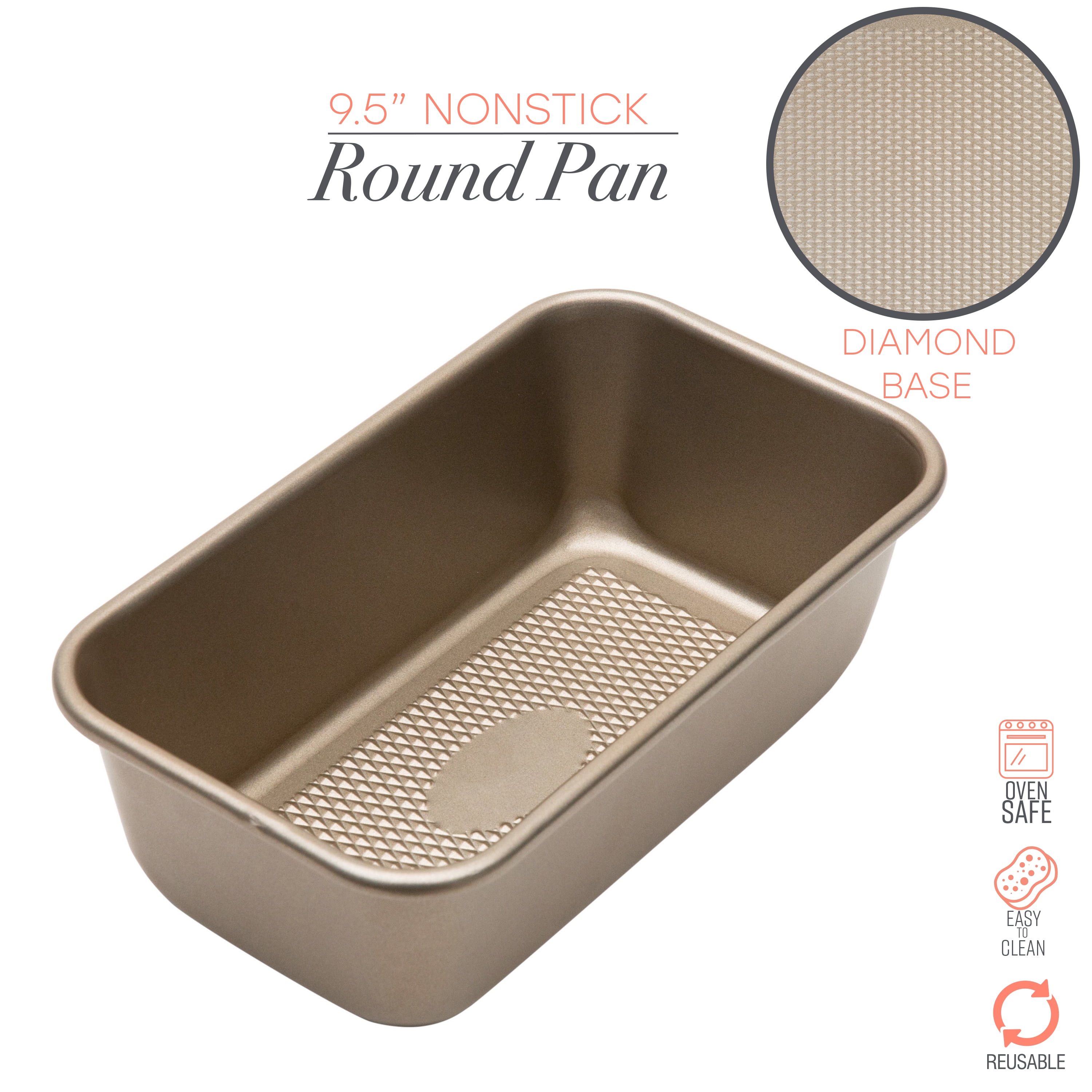 Kitchen Details Pro Series Loaf Pan with Diamond Base, Hand Wash