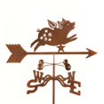 thumbnail image 1 of EZ Vane EZ1904-4S Flying Pig Weathervane with Four Sided Mount, 1 of 1