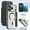 Black, variant on TECH CIRCLE for iPhone 17 Flip Wallet Case 6.3" 2025, Magnetic Clear Back, Compatible with MagSafe, 3 Card Slots, RFID Blocking, Camera Lens Protector, PU Leather Protective Cover, Black