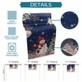 thumbnail image 6 of Navy Blue Christmas Table Runner - 70 Inch Long Snowman Xmas Tree Coastal Snowflake Starfish Cotton and Linen Blended Dress Scarves Farmhouse Table Runner for Kitchen Dining, Coffee Table, 13" x 70", 6 of 8