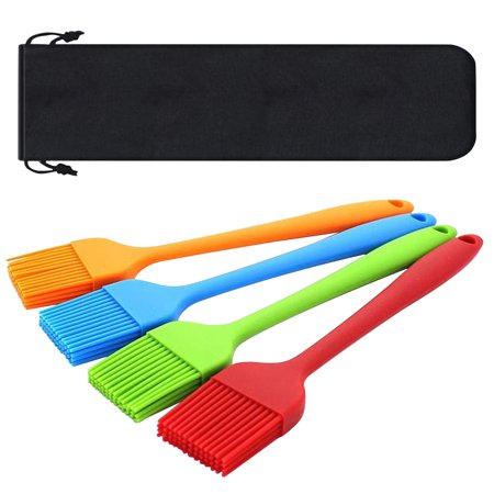 

XFLWAM Silicone Bread Basting Brush BBQ Baking DIY Kitchen Cooking Tools 4PCS
