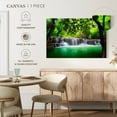 thumbnail image 5 of Elephant Stock Huay Mae Khamin Waterfall Wall Art - Horizontal Canvas Wall Art - Living Room Wall Decor - Nature Canvas - Green And White Decor - 36" x 24", 5 of 8