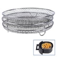 thumbnail image 4 of Soporte para deshidratador Accesorios de soporte para deshidratador de 3 niveles Bandeja deshidratante de material acero inoxidable para freidora instantánea de Magideal Soporte para deshidratador, 4 of 7