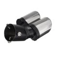 thumbnail image 5 of Nuevas Puntas De Ajuste De Escape De Doble Salida Curvadas Universales Tubo De Silenciador Cola Cromada Advancent VI005825-00, 5 of 5