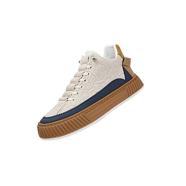 Zapatillas de deporte de moda para hombre zapatos para correr zapatos casuales zapatos para caminar para el trabajo de entrenamiento Marron jinwen Zapatillas de deporte de los hombres Bodega Aurrera e...
