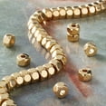 thumbnail image 2 of Bead Landing Gold Metal Faceted Cube Beads, 12 Pack, 2 of 3