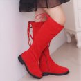 thumbnail image 2 of KPOPLK Girls Knee High Boots Side Zipper Tall Riding Boots Fall Winter Dress Shoes for Toddler Little Kid Big Kid(2,Red), 2 of 9
