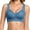 Blue, variant on Women Wirefree Lace Vest Style Bra, Seamless Fixed Cup Breathable Everyday Push Up Comfort Lounge Bra Blue XXXXL