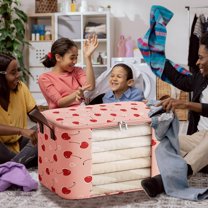 sruoe Storage Bags, Storage Bags for Clothes, Comforter Quilt Storage Bags Large Capacitys, Organizing Moving Packing Bag for Household, Travel, Blankets Tidying Box Bag, Nonwoven Fabric