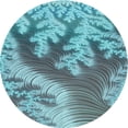 thumbnail image 1 of Ahgly Company Machine Washable Indoor Round Transitional Blue Diamond Blue Area Rugs, 6' Round, 1 of 7