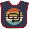 thumbnail image 3 of Inktastic Scuba Diver Retro Sunset Diving Boys or Girls Baby Bib, 3 of 4