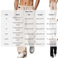 thumbnail image 3 of Bxsruta Mens Loose Fit Joggers Drawstring Waist Athletic Pants Casual Streetwear Wide Leg Trousers, 3 of 8