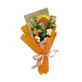 thumbnail image 3 of Ramo de punto de ganchillo hecho a mano, ramo de mesa, centro de mesa, flor de punto, margarita Naranja, 3 of 9
