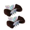 thumbnail image 3 of Hair Bun, Soft Hair Extension High Temperature Silk 2Pcs Easy Wearing Stylish  for Daily Styling Dark Brown,Light Brown, 3 of 7