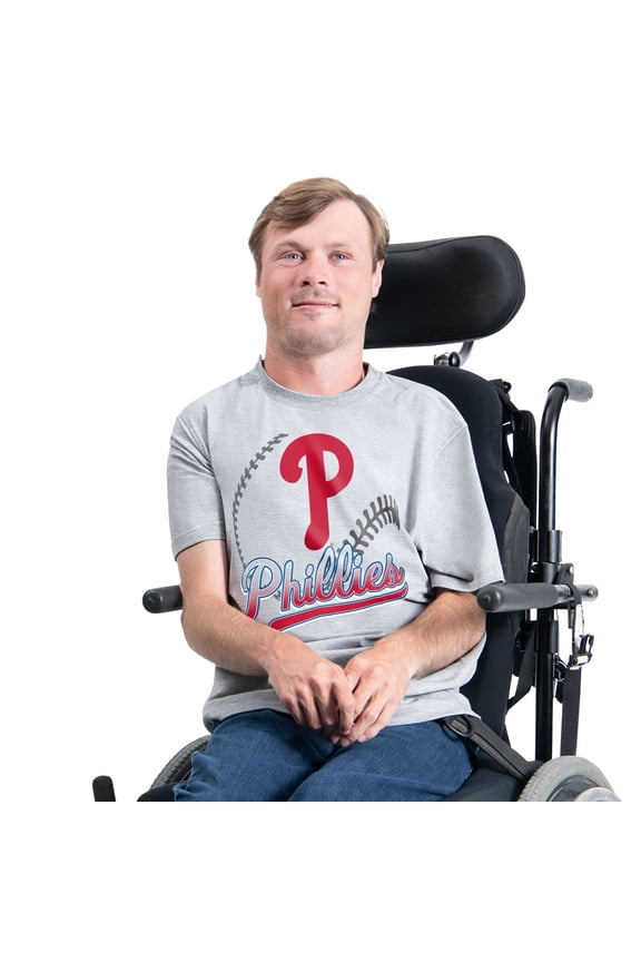 Men's G-III Sports by Carl Banks  Gray Philadelphia Phillies Adaptive Shadow Pitch T-Shirt
