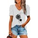 thumbnail image 1 of Puntoco Liquidación de blusas cortas para mujer, blusa holgada informal de manga corta a la moda para mujer, 1 of 4