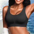 thumbnail image 2 of iHPH7 High Impact Sports Bra Wirefree Padded Breathable Full Coverage High Support Workout Yoga Gym Activewear Athletic Crop Top Black One Size, 2 of 4