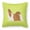 Green, variant on Carolines Treasures BB3746PW1818 Shih Tzu Checkerboard Blue Fabric Decorative Pillow