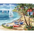 thumbnail image 2 of Nan 24x20 White Modern Wood Framed Museum Art Print Titled - Antiqua Holiday, 2 of 4