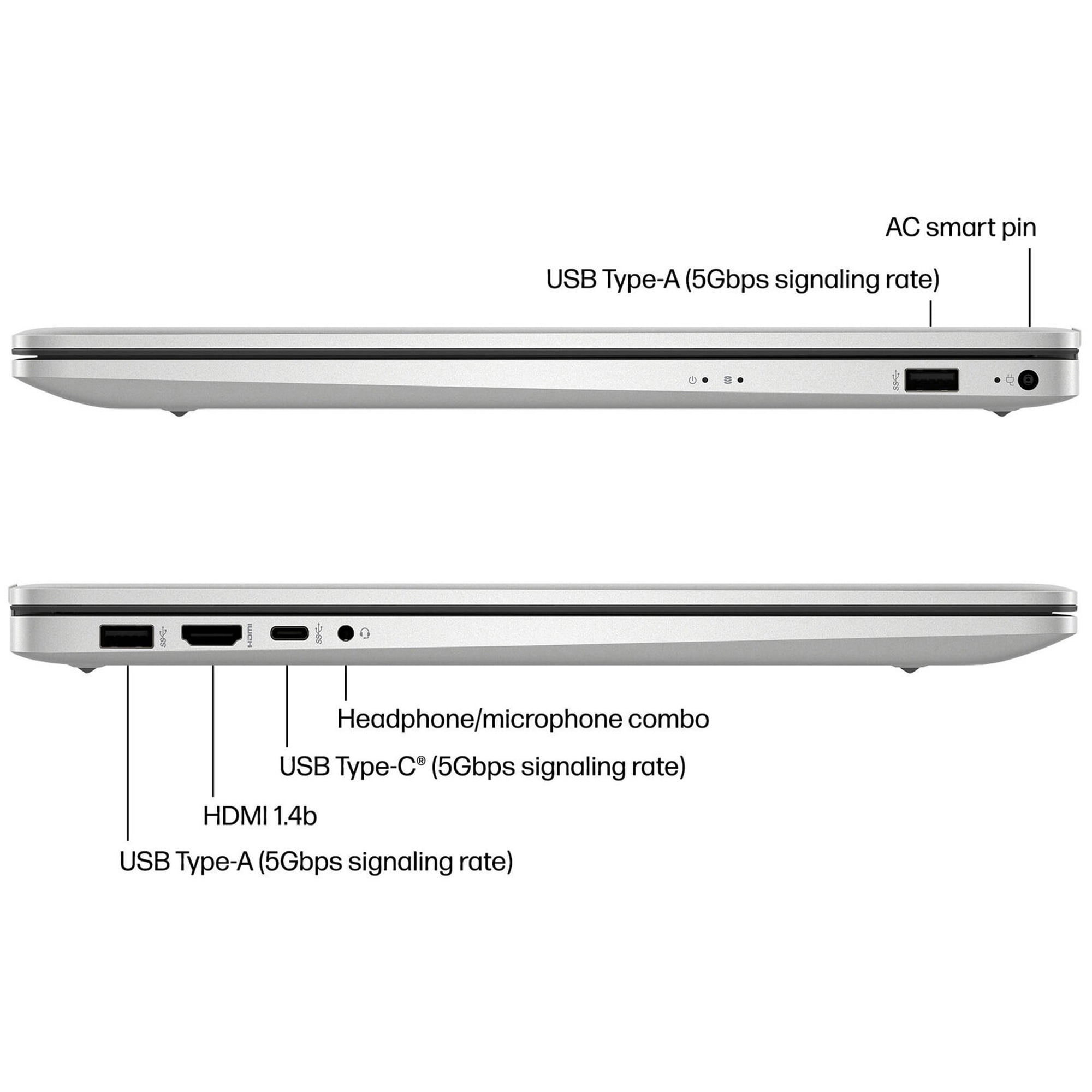 HP 17 17.3" FHD + Business Laptop Computer, Intel Core i3-1215U, 8GB RAM, 256GB SSD, Long Battery Life, Wi-Fi, Bluetooth, HDMI, Silver
