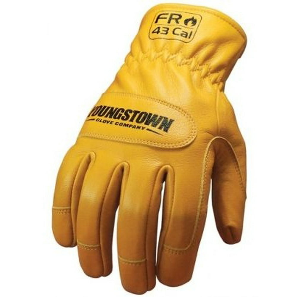 Youngstown Glove Company FR Ground Glove Lined w/ Kevlar, Tan, Medium