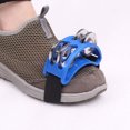 thumbnail image 5 of LJNYFDC Foot Instrument 2 Pcs Foot Tambourines Musical Instrument for Foot Percussion Steel Jingle Bells Drum Adjustable Elastic Band Rust Free for Singing and Playing, 5 of 5