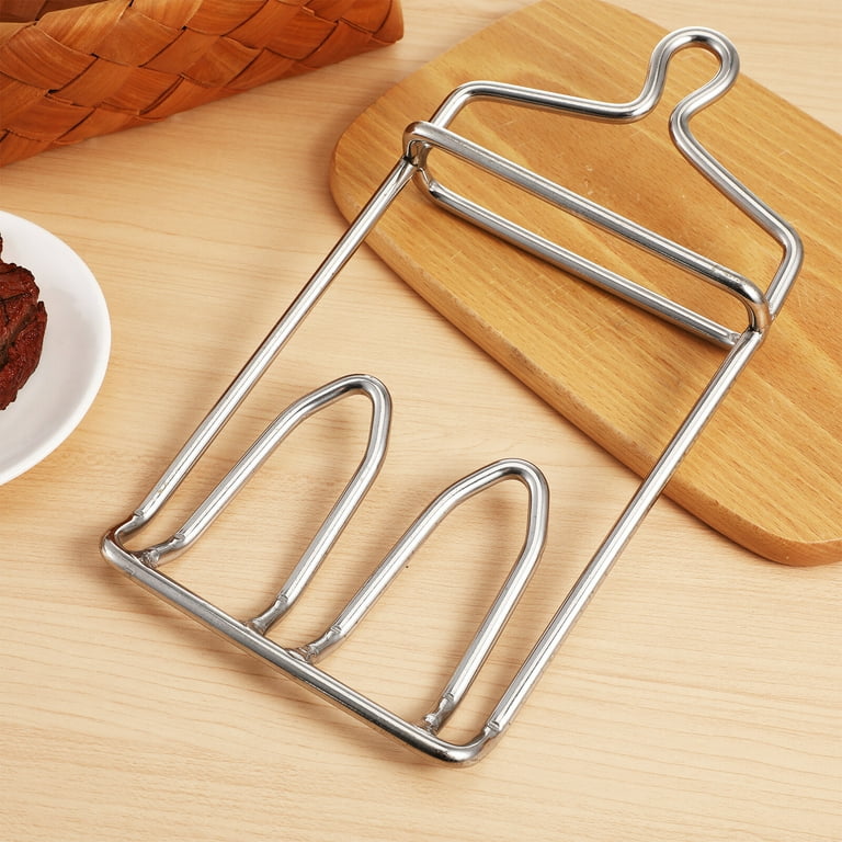 XZNGL Stainless Steel Double Meat Hooks Roast Ducks Bacons Shop Hook Bbq  Grill Hanger Cooking Tools Accessories 