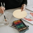 thumbnail image 3 of MasteelfCA 5pcs Round Wood Board Unfinished Wood Circles Round Wood Discs for DIY, 3 of 7