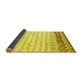 thumbnail image 2 of Ahgly Company Indoor Round Abstract Yellow Contemporary Area Rugs, 5' Round, 2 of 4