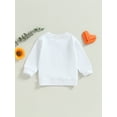 thumbnail image 4 of Bagilaanoe Toddler Baby Girl Casual Sweatshirt Long Sleeve Letter Print Pullover 6M 12M 18M 24M 3T 4T Kids Fall Loose Tee Tops, 4 of 9